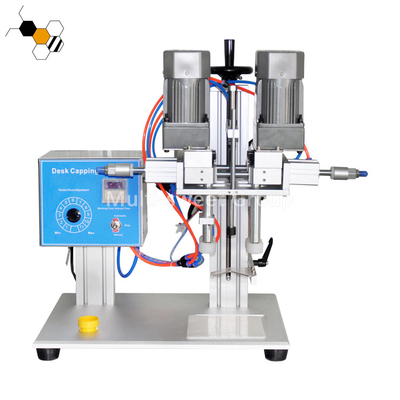 SS pneumáticos que tampam Honey Bottle Sealing Machine Positioning